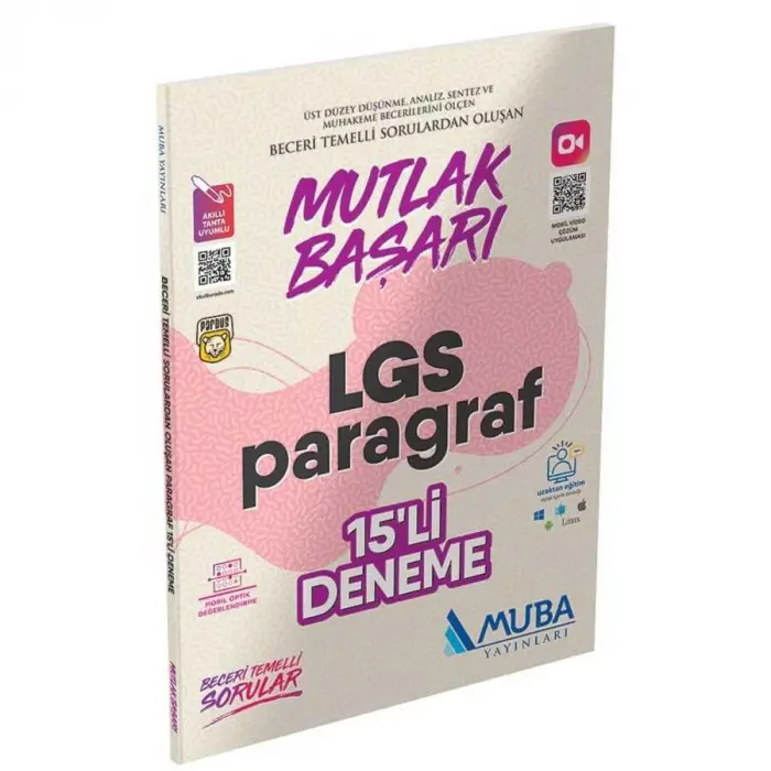Muba Yayınları Mutlak Başarı LGS Paragraf 15`li Deneme