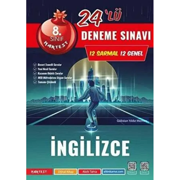 Nartest Yayınevi 8. Sınıf İngilizce 24`lü Deneme Sınavı