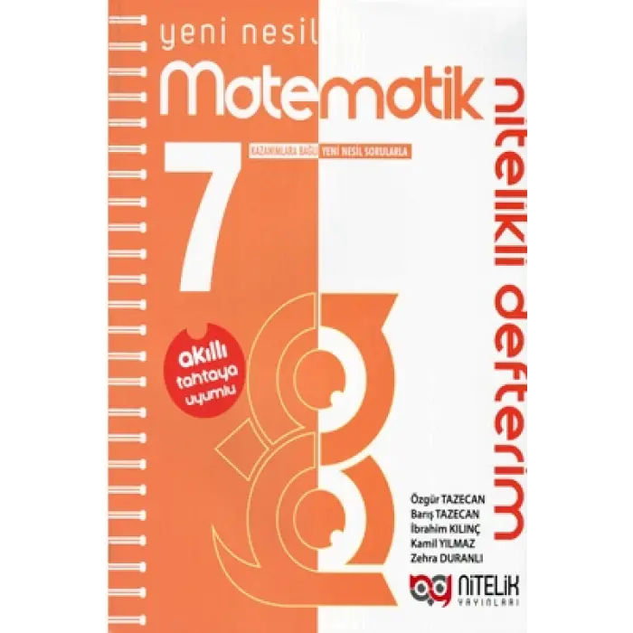 Nitelik Yayınları 7. Sınıf Matematik Nitelikli Defterim