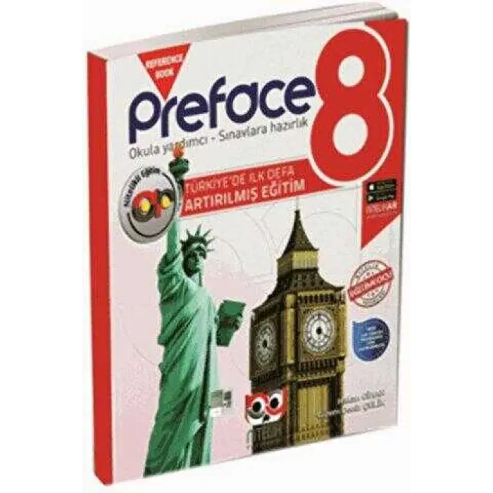 Nitelik Yayınları 8. Sınıf İngilizce Preface Reference Book Artırılmış Konu Kitabı