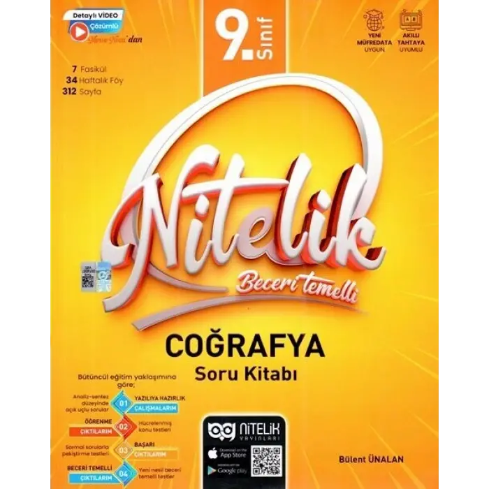 Nitelik Yayınları 9. Sınıf Coğrafya Nitelik Beceri Temelli Soru Kitabı