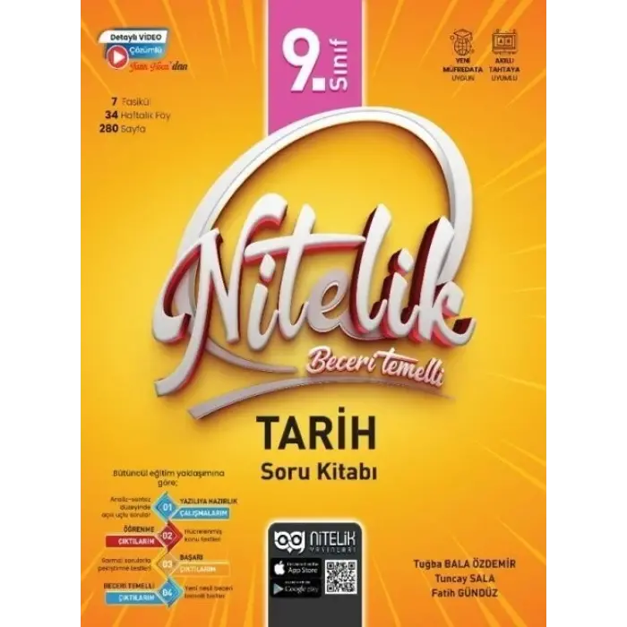 Nitelik Yayınları  9. Sınıf Tarih Beceri Temelli Soru Kitabı