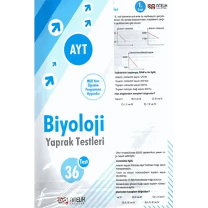 Nitelik Yayınları AYT Biyoloji Yaprak Testleri