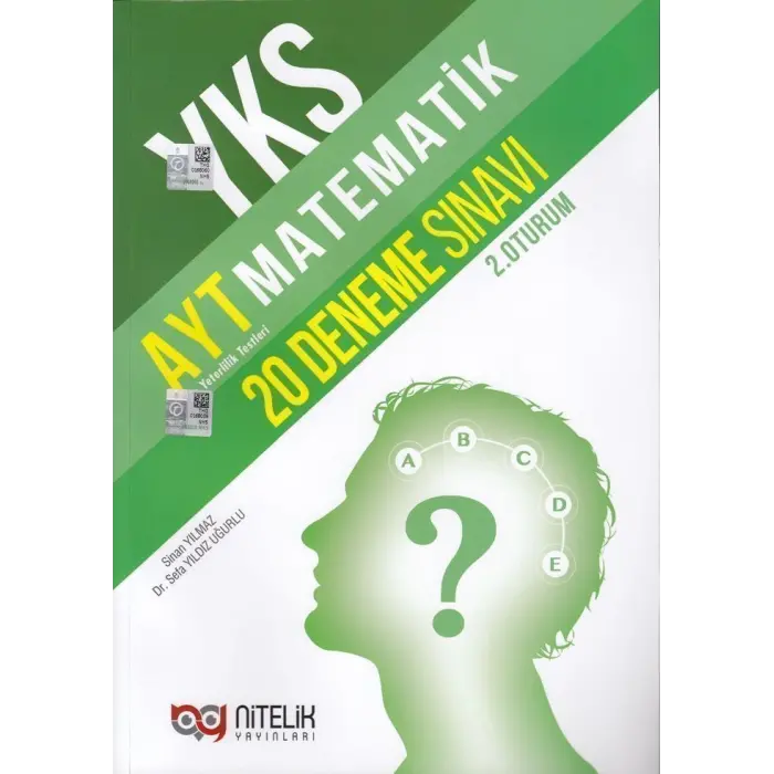Nitelik Yayınları AYT Matematik 20 Deneme Sınavı