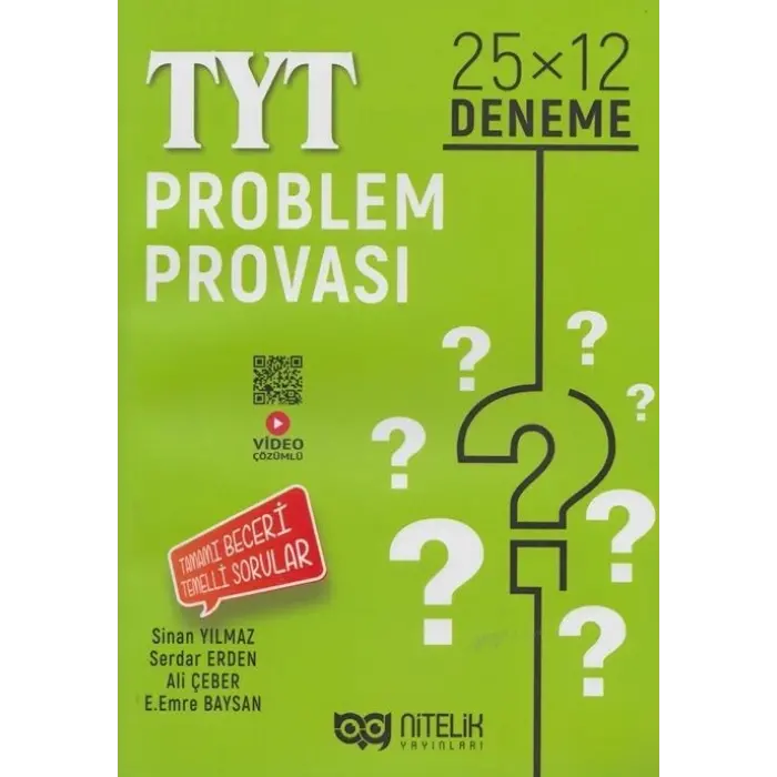 Nitelik Yayınları TYT Problem Provası 25x12 Deneme