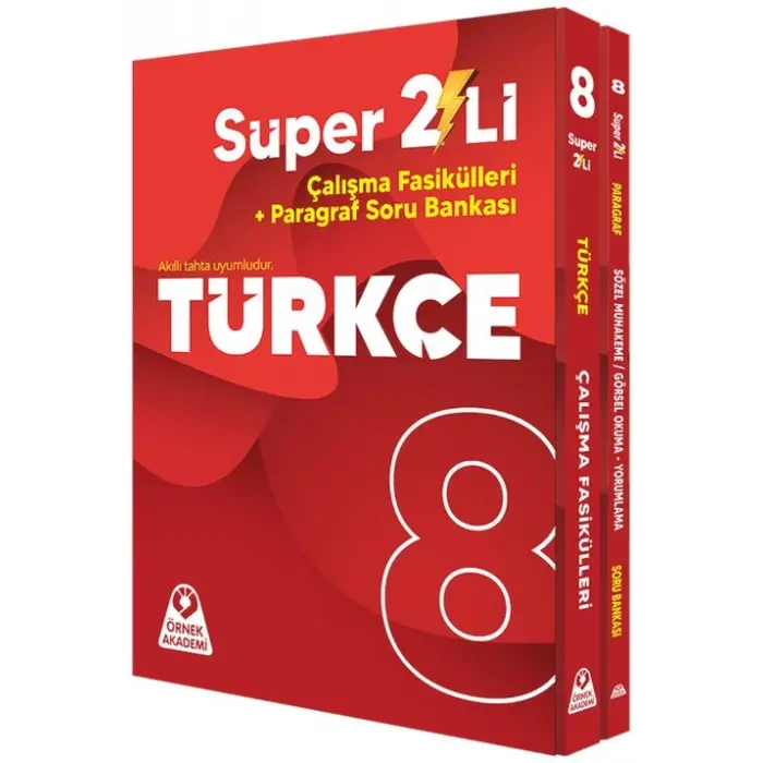 Örnek Akademi 8. Sınıf Süper İkili Türkçe Seti