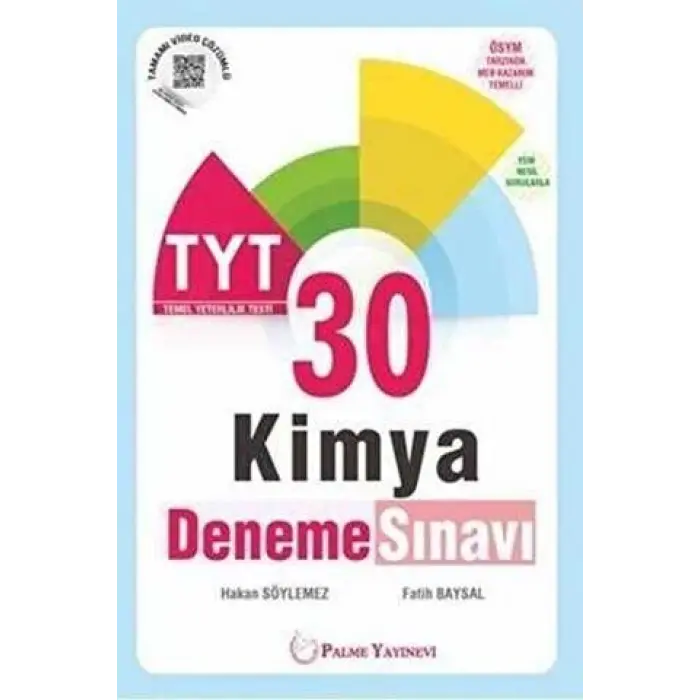 Palme Yayıncılık TYT Kimya 30 Deneme Sınavı