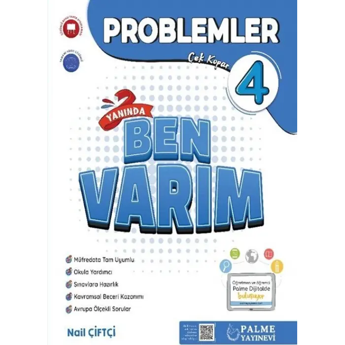 Palme Yayınları 4. Sınıf Problemler Ben Varım Soru Kitabı