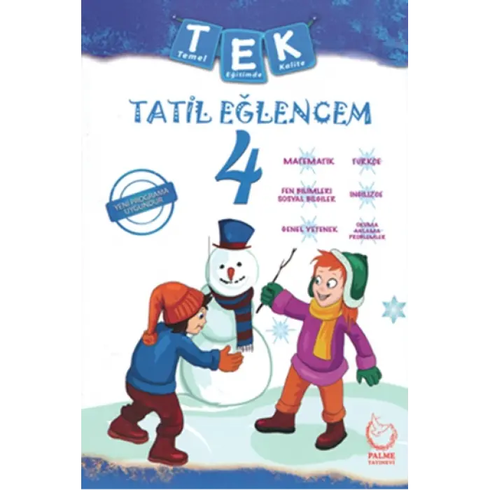 Palme Yayınları 4. Sınıf TEK Tatil Eğlencem Seti