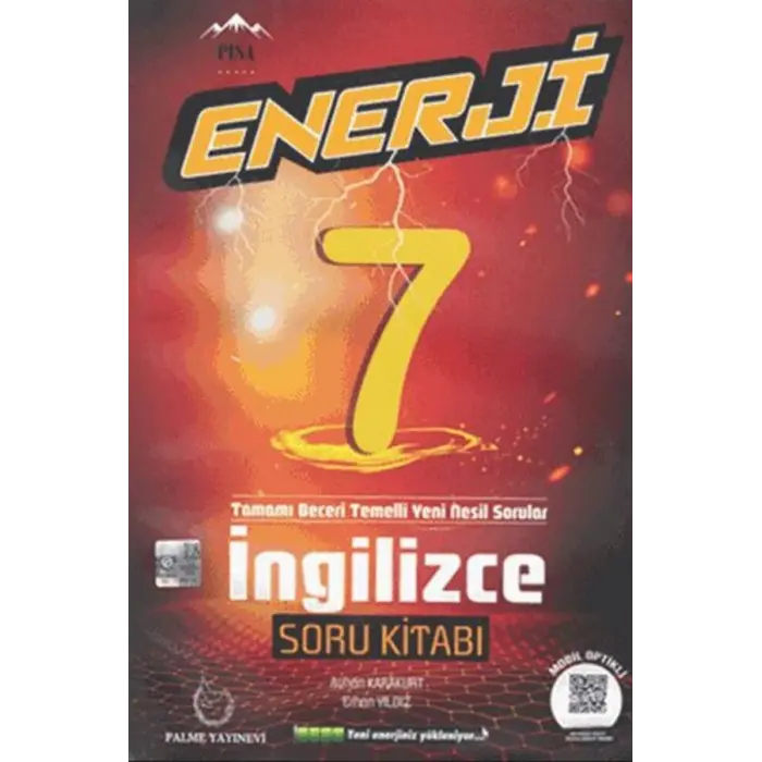 Palme Yayınları 7. Sınıf İngilizce Enerji Soru Kitabı