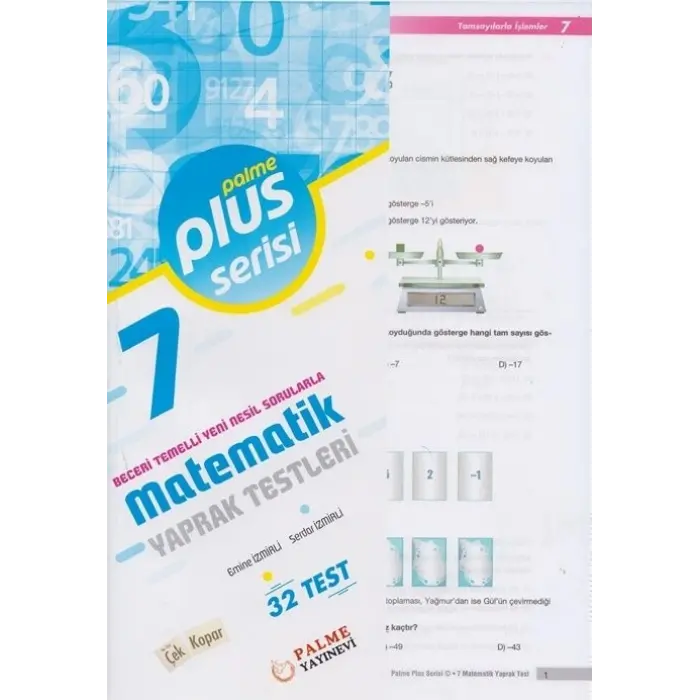 Palme Yayınları 7. Sınıf Matematik Yaprak Test