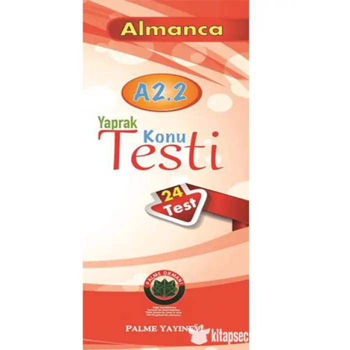 Palme Yayınları Almanca Yaprak Test A2.2 24 Test