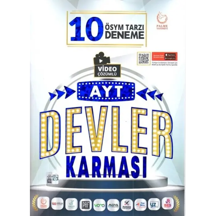 Palme Yayınları AYT Devler Karması 10 Deneme