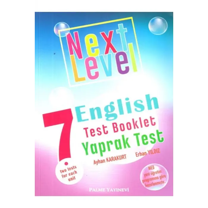 Palme Yayınları Next Level 7. Sınıf English Practice Test Booklet