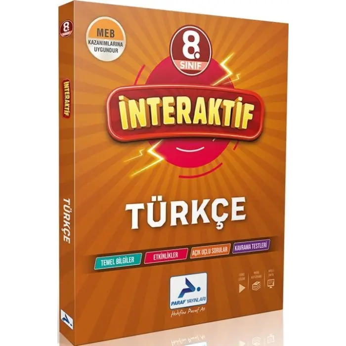 Paraf Yayınları 8. Sınıf İnteraktif Türkçe Soru Kütüphanesi