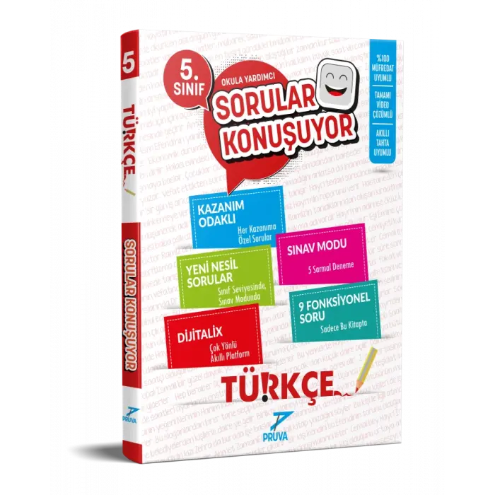 Pruva Akademi 5. Sınıf Sorular Konuşuyor Türkçe