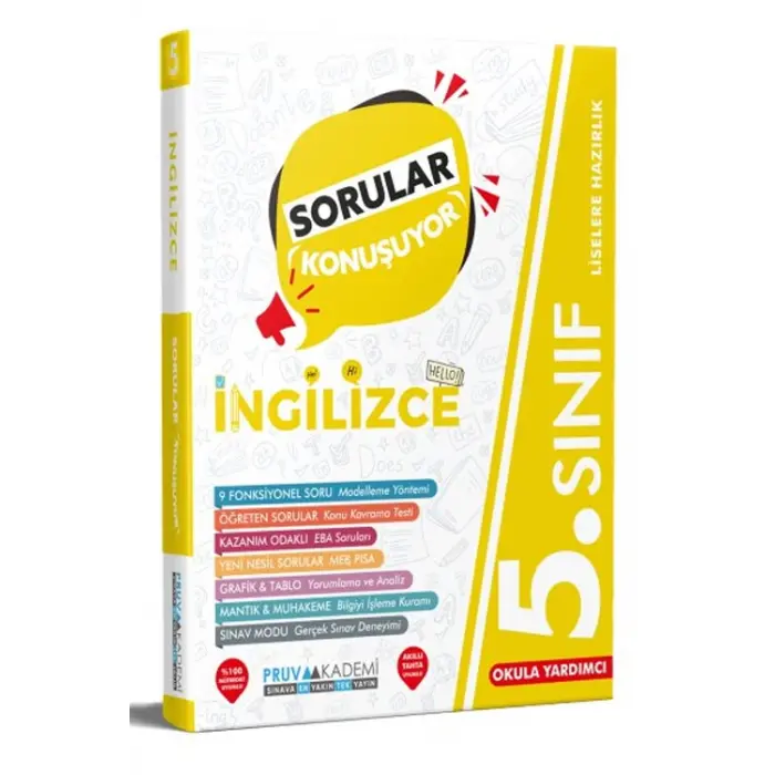 Pruva Akademi 5.Sınıf Sorular Konuşuyor İngilizce