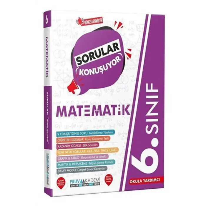 Pruva Akademi 6. Sınıf Sorular Konuşuyor Matematik
