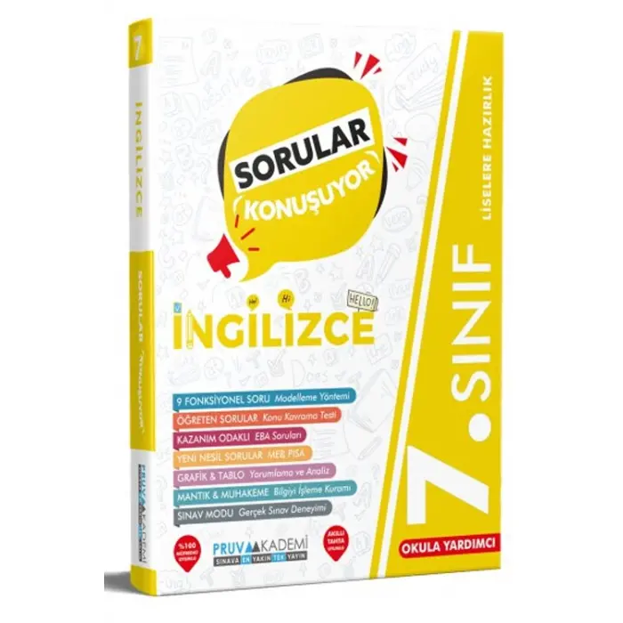 Pruva Akademi 7. Sınıf Sorular Konuşuyor İngilizce