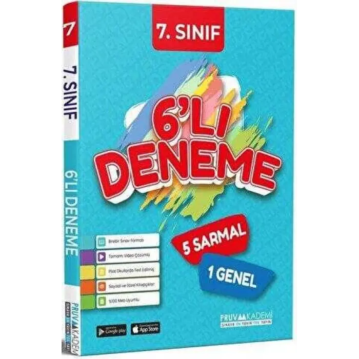 Pruva Akademi 7. Sınıf Tüm Dersler 6`lı Deneme
