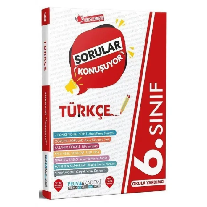 Pruva Akademi Sorular Konuşuyor 6. Sınıf Türkçe