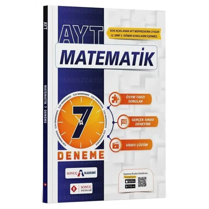 Sonuç Yayınları AYT Matematik 7 Deneme