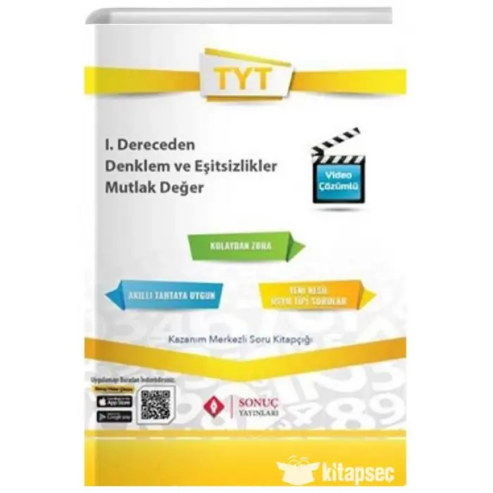 Sonuç Yayınları TYT 1.Derecen Denklem ve Eşitsizlikler Mutlak Değer