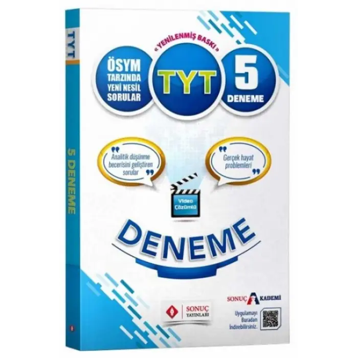 Sonuç Yayınları TYT 5 Deneme