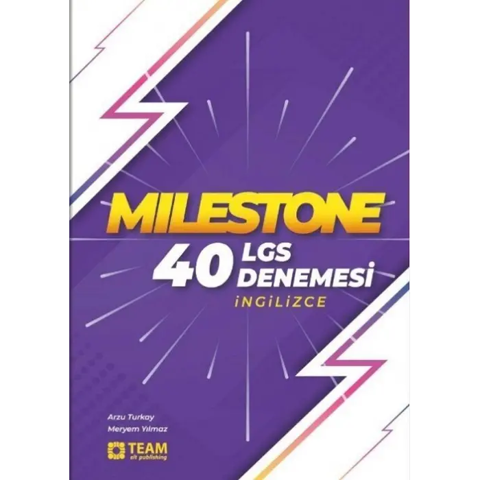Team Elt Publishing LGS 8. Sınıf İngilizce Milestone 40 Deneme