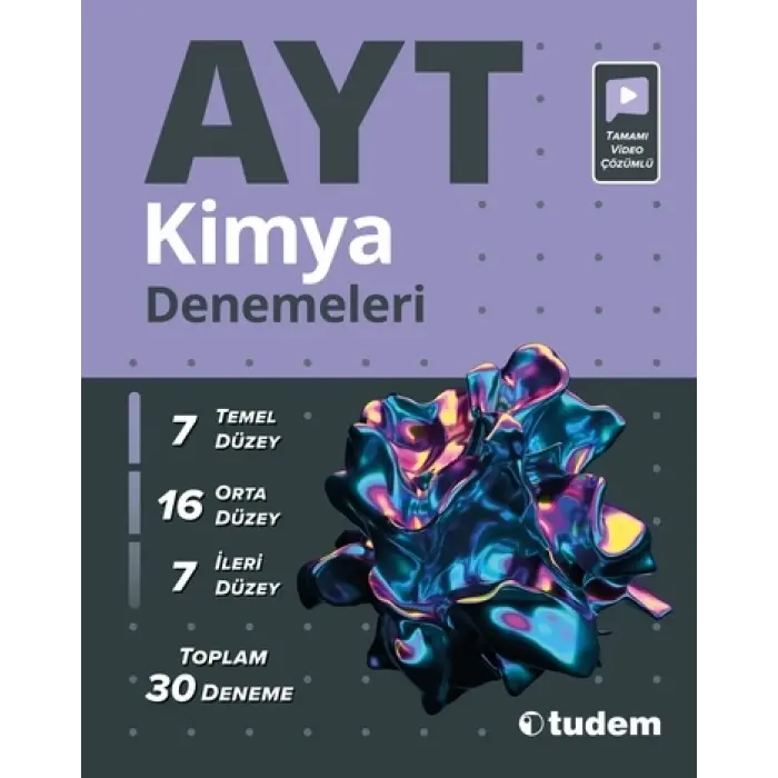 Tudem Yayınları AYT Kimya Denemeleri