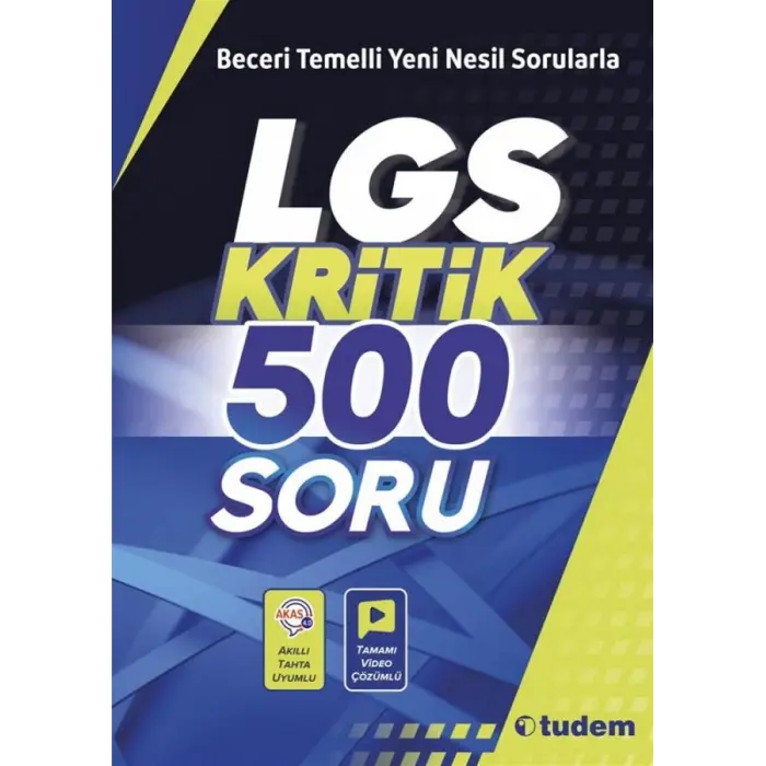 Tudem Yayınları LGS Kritik 500 Soru