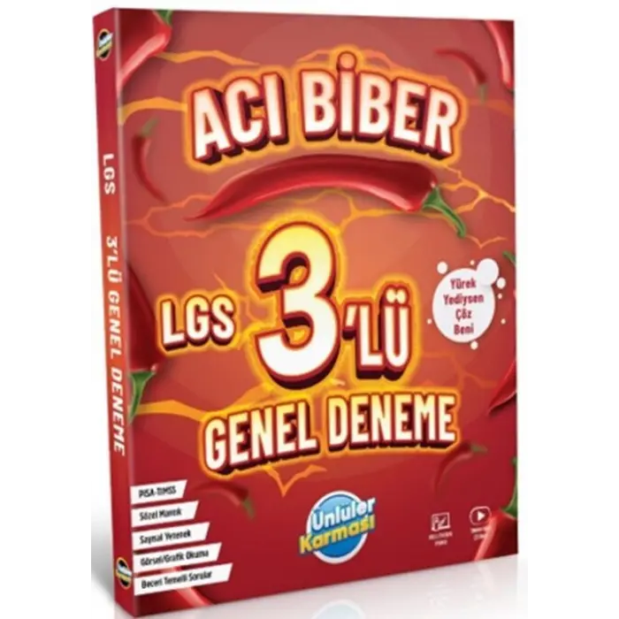 Ünlüler Karması 8. Sınıf LGS Acı Biber 3+ 1 Genel Deneme