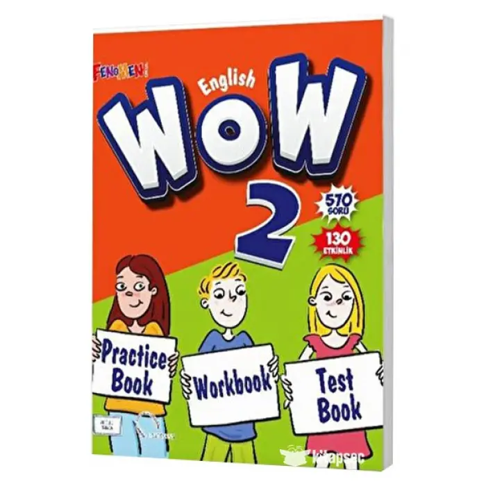 WOW English 2 Alıştırma Kitabı + Çalışma Kitabı + Test Kitabı