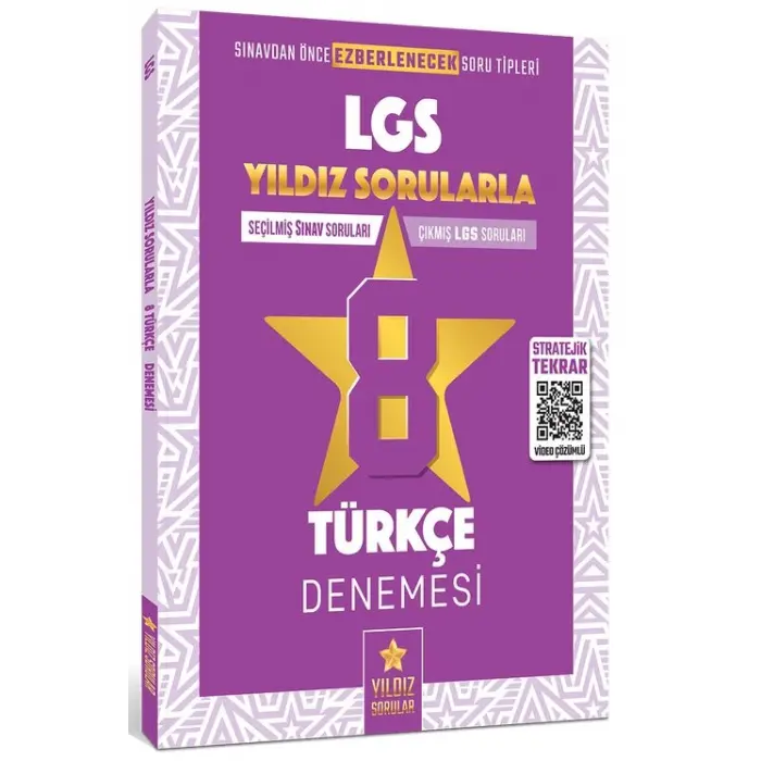 Yıldız Sorular 8. Sınıf LGS Türkçe 8 Deneme