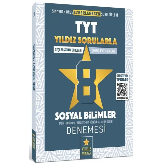 Yıldız Sorular TYT Sosyal Bilimler 8 Deneme