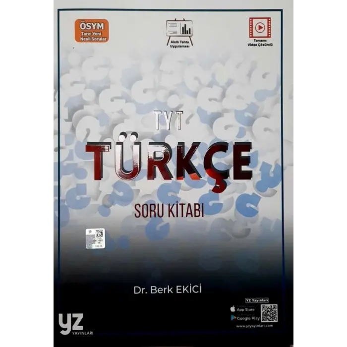 YZ Yayınları TYT Türkçe Soru Kitabı