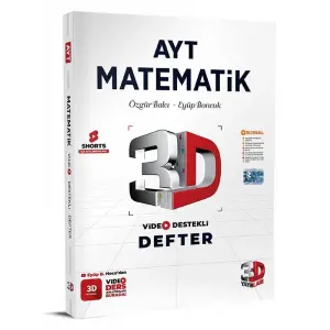3D Yayınları Ayt Matematik Video Destekli Defter