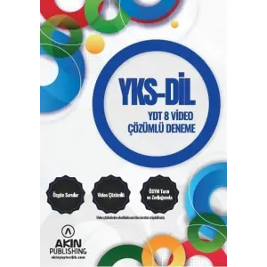 Akın Publishing YKS DİL YDT 8 Deneme Video Çözümlü