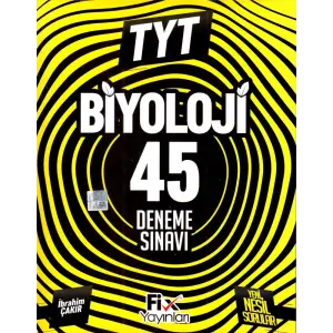 Fix Yayınları TYT Biyoloji 45 Denemeleri