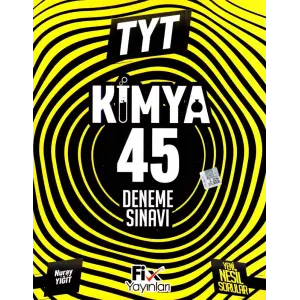 Fix Yayınları TYT Kimya 45 Denemeleri