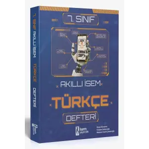 İsem Yayıncılık 2025 Akıllı İsem 7. Sınıf Türkçe Defteri