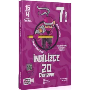 İsem Yayınları 7. Sınıf İngilizce 20 Deneme