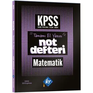 KR Akademi KPSS Matematik Problemler Konu Anlatımı Defteri
