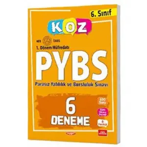 Kurmay Yayınları KOZ 6. Sınıf PYBS 6 Deneme