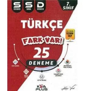 KVA Yayınları 7. Sınıf Türkçe Sistematik 25 Sarmal Deneme