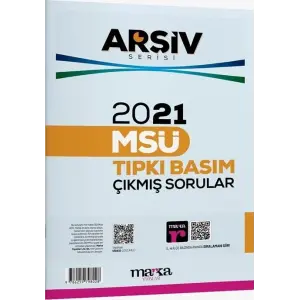 Marka Yayınları 2021 MSÜ Tıpkı Basım Çıkmış Sorular