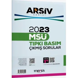 Marka Yayınları 2023 MSÜ Tıpkı Basım Çıkmış Sorular