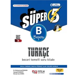 Nitelik Yayınları 5. Sınıf Türkçe Süper B Beceri Temelli Soru Kitabı