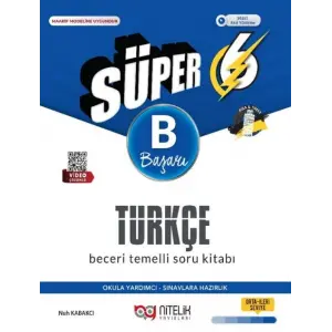 Nitelik Yayınları 6. Sınıf Süper Türkçe B Beceri Temelli Soru Kitabı