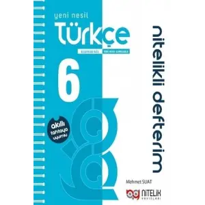 Nitelik Yayınları 6. Sınıf Türkçe Nitelikli Defterim